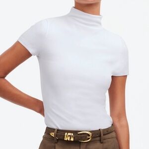 Madewell Short Sleeved Mockneck Tee